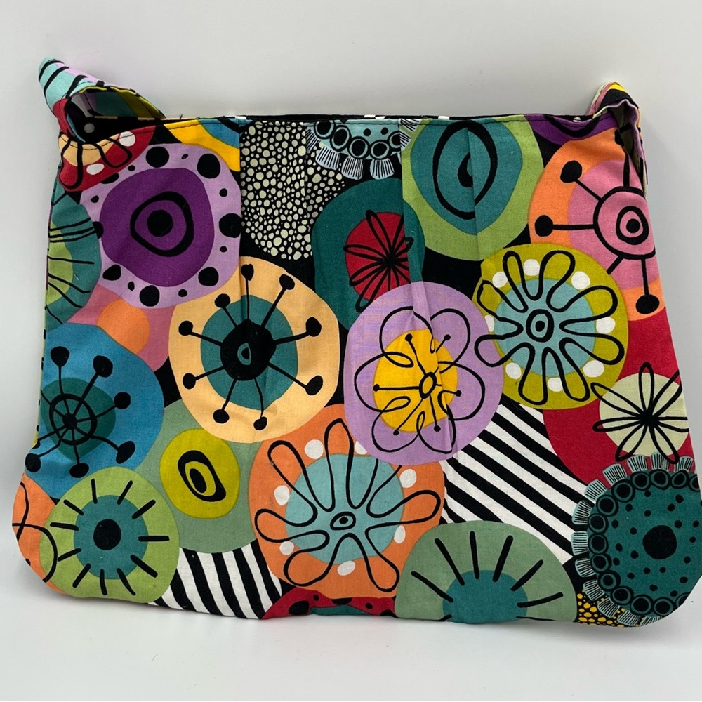 Colorful Patterned Women's Shoulder Bag Vibrant Fun Boho Festival Funky Unique - Picture 3 of 9